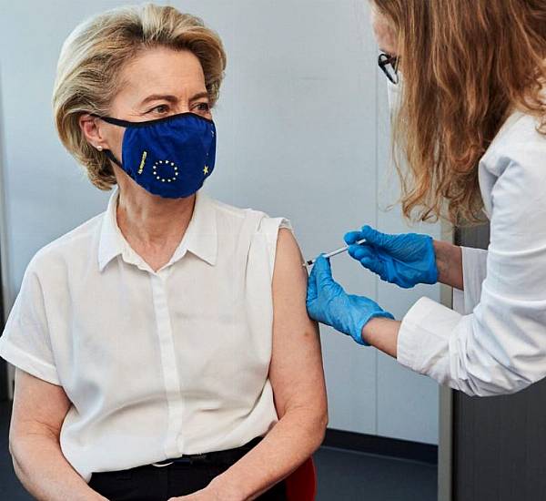 Ursula Von Der Leyen Gets First Dose Of Covid-19 Vaccine