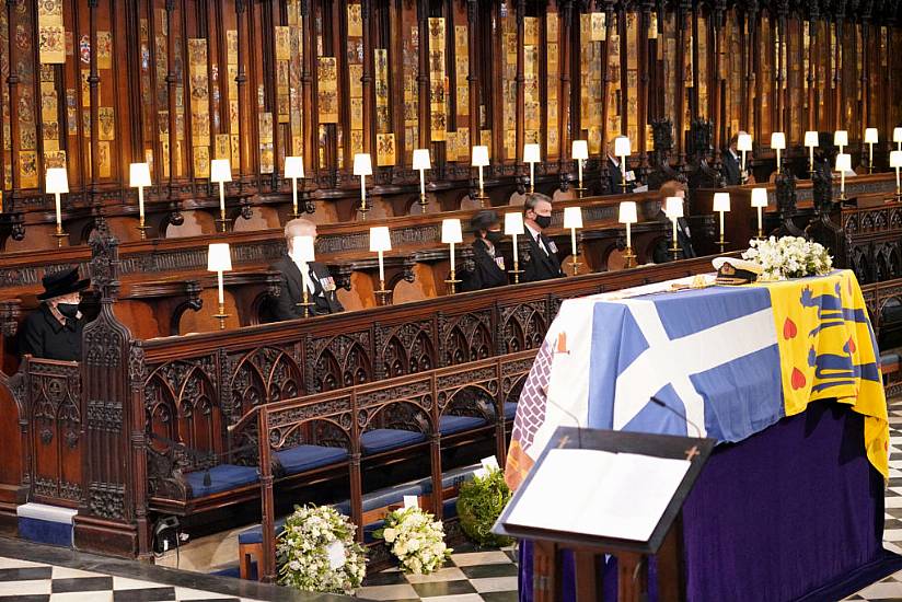 Queen Elizabeth Stands Alone To Bid Final Farewell To Prince Philip