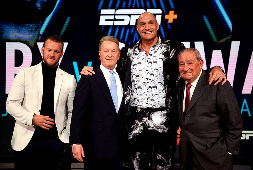 Promoter Bob Arum Says Tyson Fury And Anthony Joshua Won’t Fight This Summer