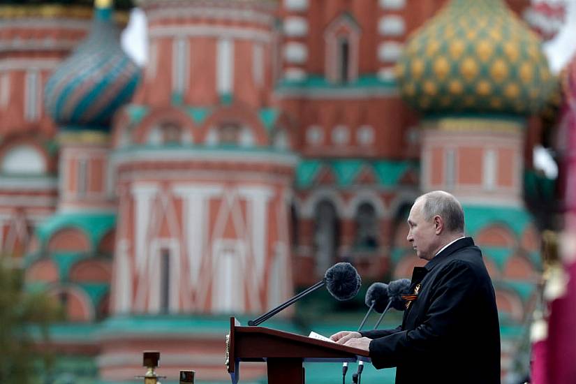 Putin Tells Red Square Parade That Nazi Ideas Persist