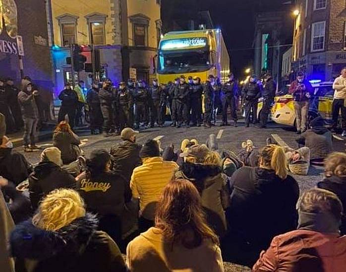 Former Debenhams Workers Stage Sit-Down Protest In Limerick