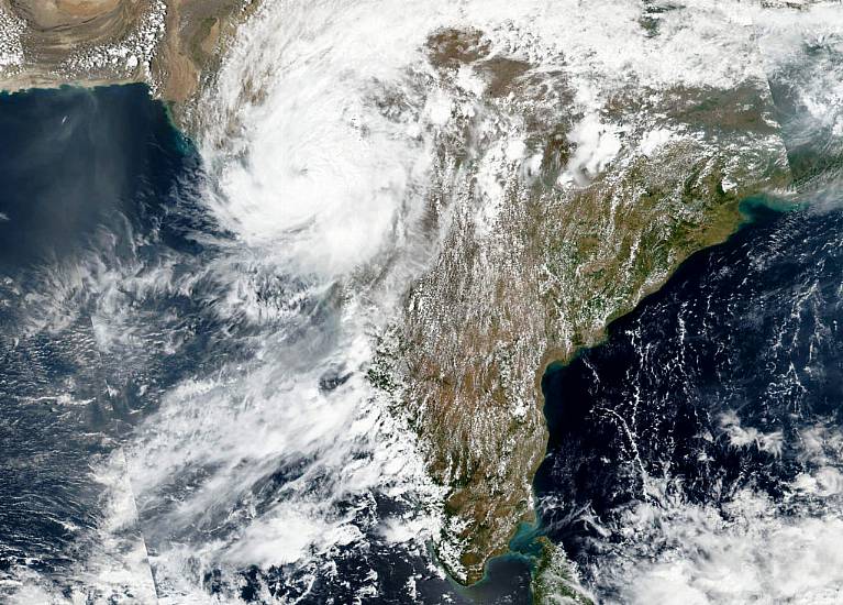 India Continues To Search For Missing After Barge Sinks During Cyclone