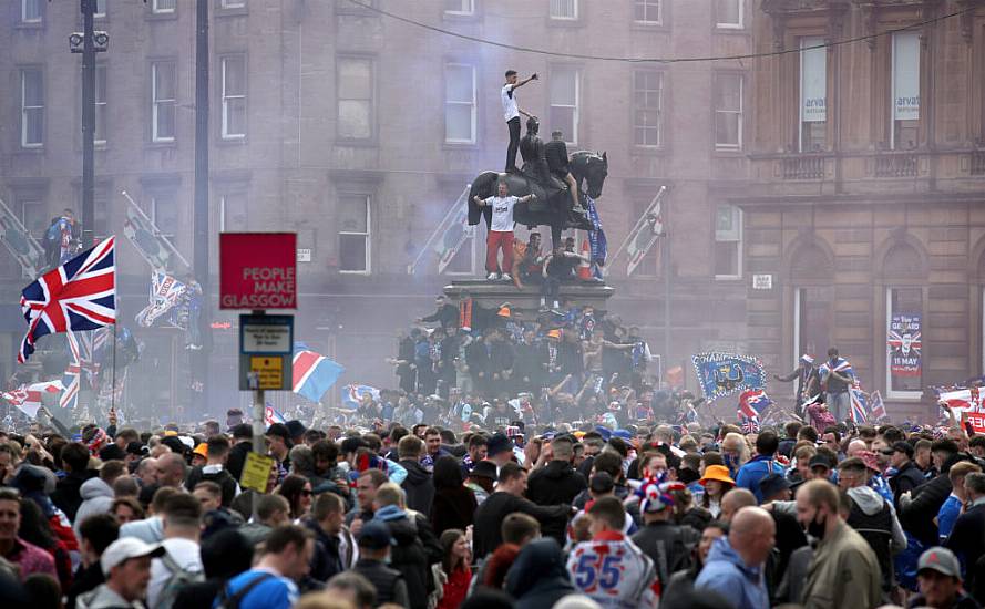 Policeman Fined After Joining Rangers Fans In George Square