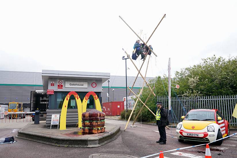 Animal Rights Protesters Disrupt Mcdonald’s Uk Distribution Centres