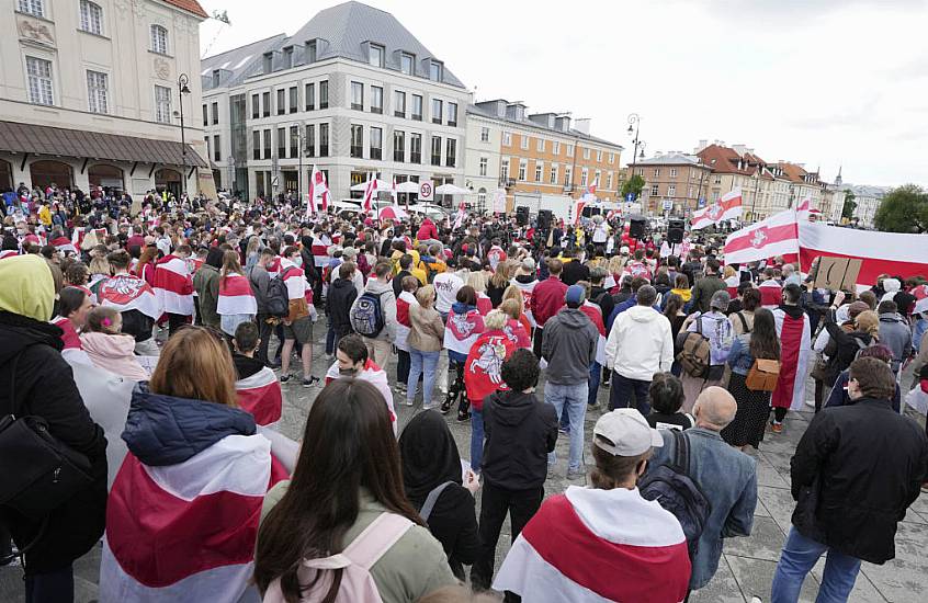 Belarusians Abroad Protest Against Repression Under Lukashenko