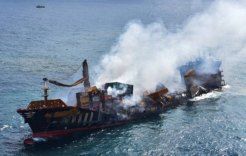 Environmental Disaster Feared As Ship Sinks Off Sri Lanka