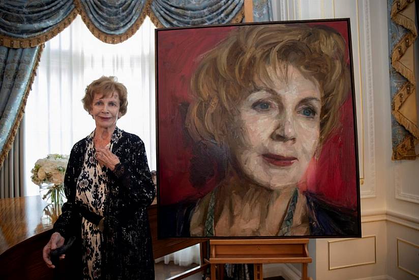 Portrait Of Irish Writer Edna O’brien Unveiled