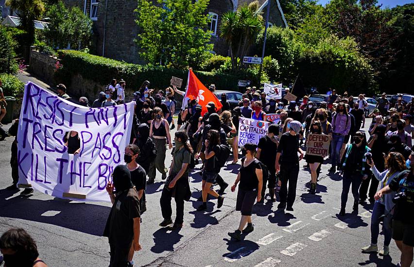 Hundreds Of Kill The Bill Protesters March Near G7 Summit