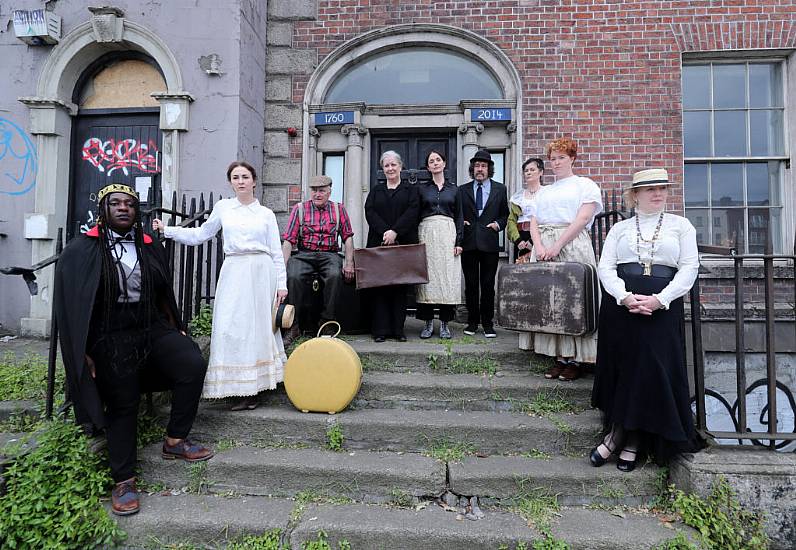 Protest Held Outside Landmark James Joyce Building In Dublin