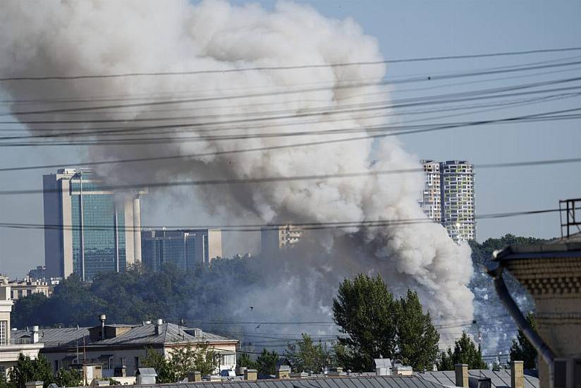 Four Injured In Blaze At Moscow Fireworks Warehouse