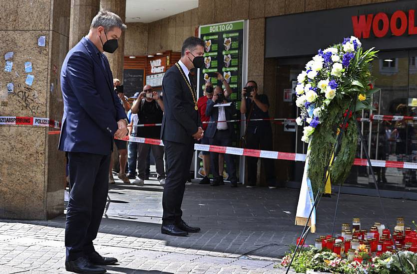 Memorial Held For Victims Of Knife Attack In Germany