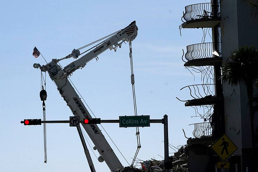 Crews Nearly Done Drilling For Florida Building Demolition