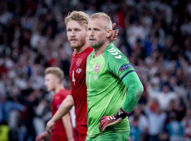 England Charged By Uefa Over Laser Aimed At Kasper Schmeichel