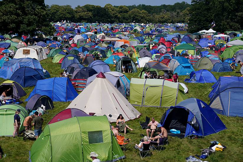 Music Fans Arrive At Latitude Festival Amid Heatwave In England