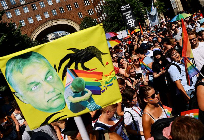 Thousands Join Budapest Pride March Against Anti-Lgbt Law