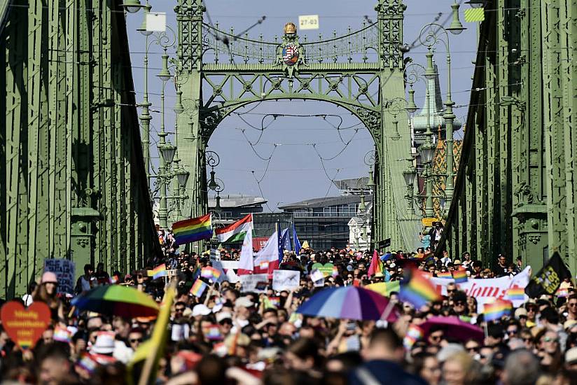 Thousands March In Hungary Pride Parade To Oppose Lgbt Law