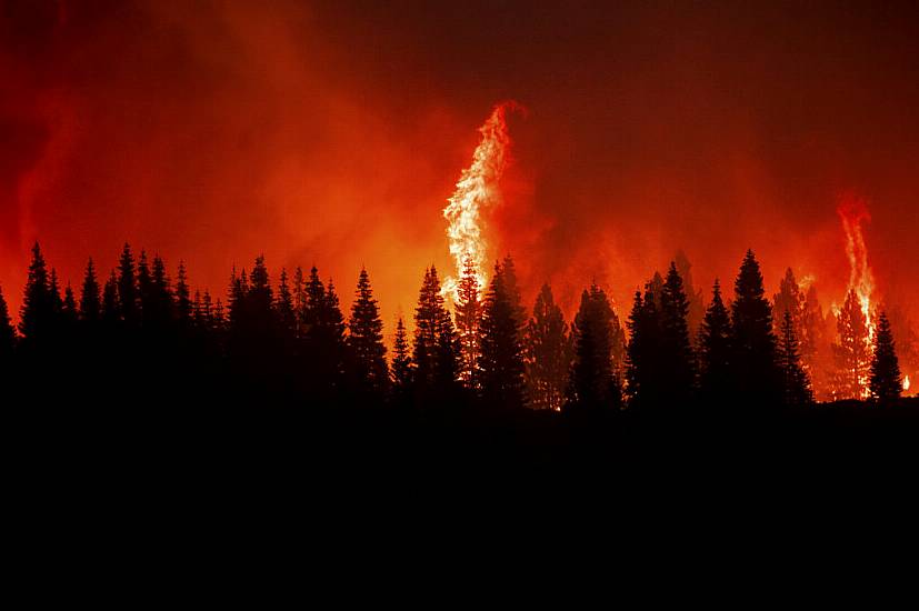 Fire Engulfs Businesses In Northern Californian Town