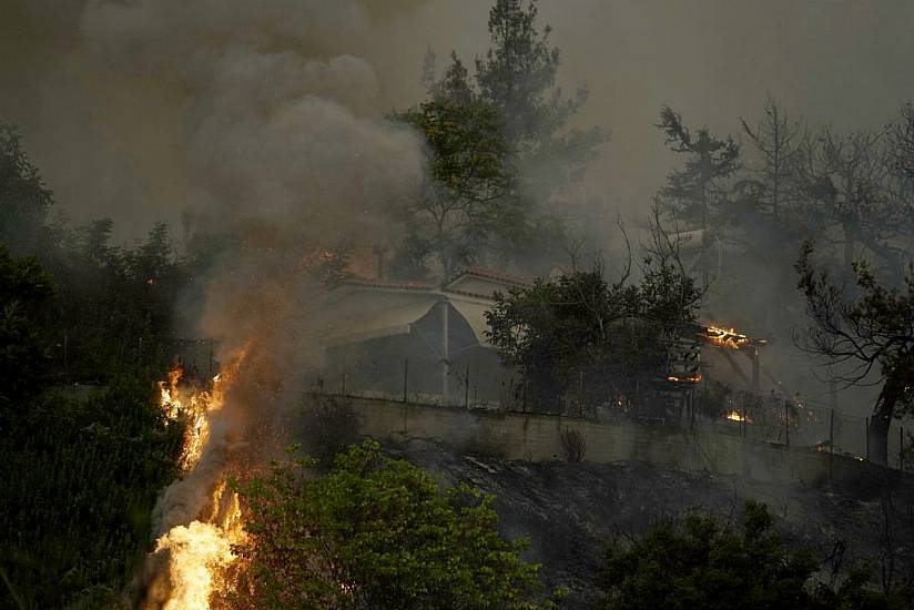 Thousands Flee Wildfires Burning Out Of Control In Greece