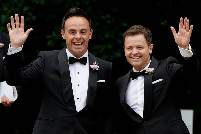 In Pictures: Famous Faces Gather For Ant Mcpartlin’s Wedding