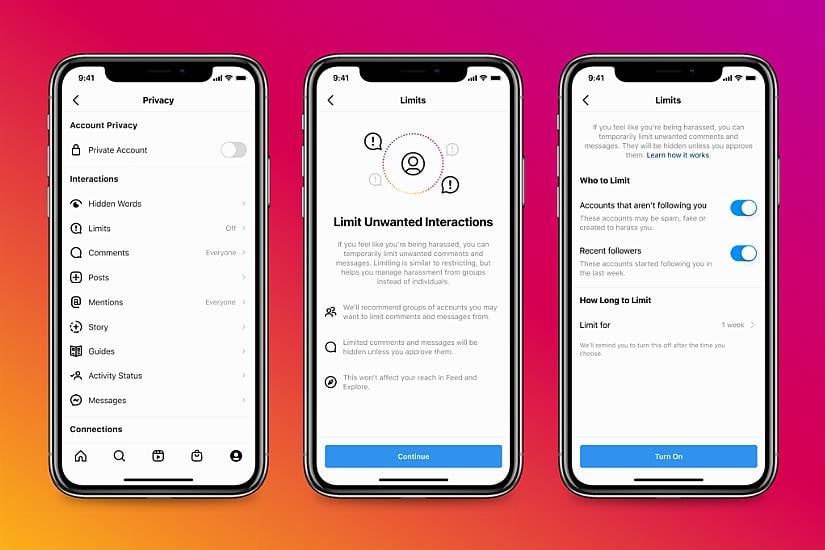 Instagram Launches Limits Tool To Restrict Unwanted Interactions