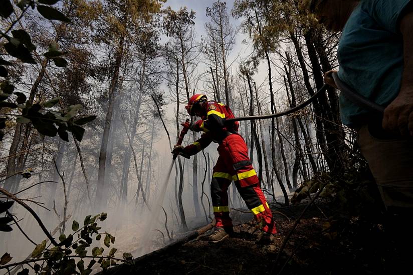 Combined International Effort Halts Spread Of Wildfires Across Greece