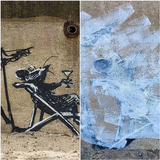 New Banksy Artwork Defaced In ‘Selfish And Mindless Way’