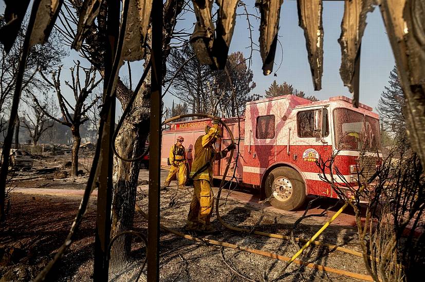 Wildfire Devastates Mobile Home Park In Northern California Mountains