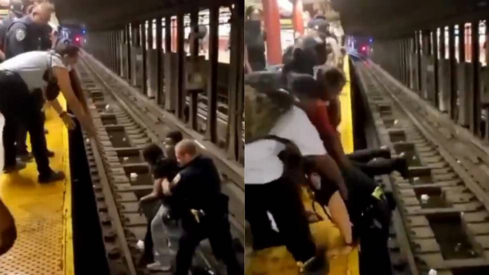 Person Rescued From Tracks In New York Seconds Before Train Arrives