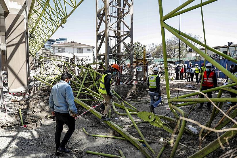 Nine Killed As Crane Collapses In Kenyan Capital Nairobi