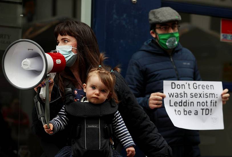 Protest Outside Green Party Hq Over Td’s Whatsapp Comments