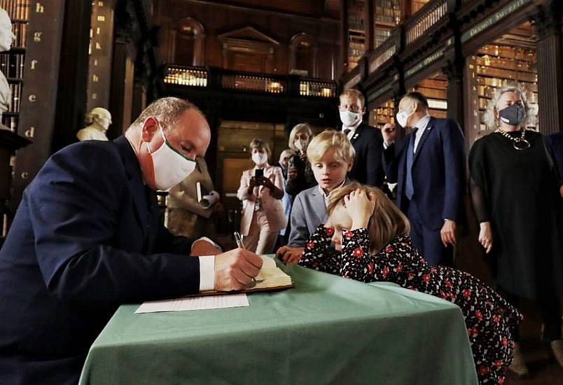 Prince Albert Of Monaco Visits Trinity College Following €1M Donation