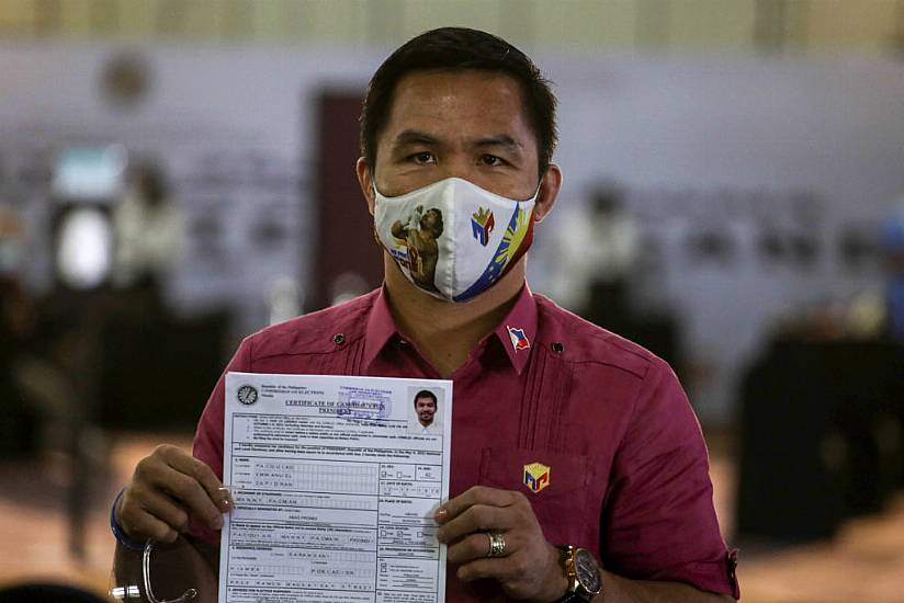 Manny Pacquiao Files Papers To Stand For President Of Philippines