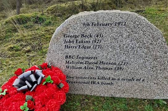 Families Unveil Plaque To Five Killed By Ira Bomb On Brougher Mountain