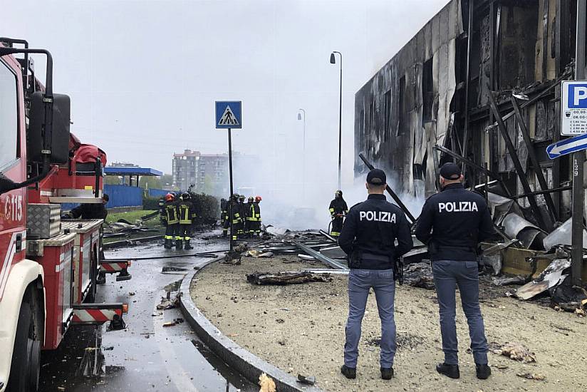 Eight Die As Private Plane Crashes Into Office Building In Milan