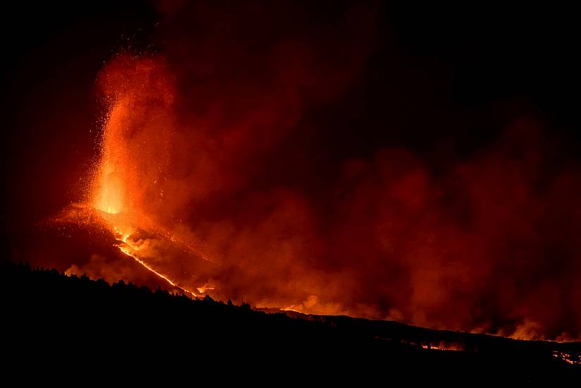 Lava From La Palma Volcano Surges After Crater Collapses