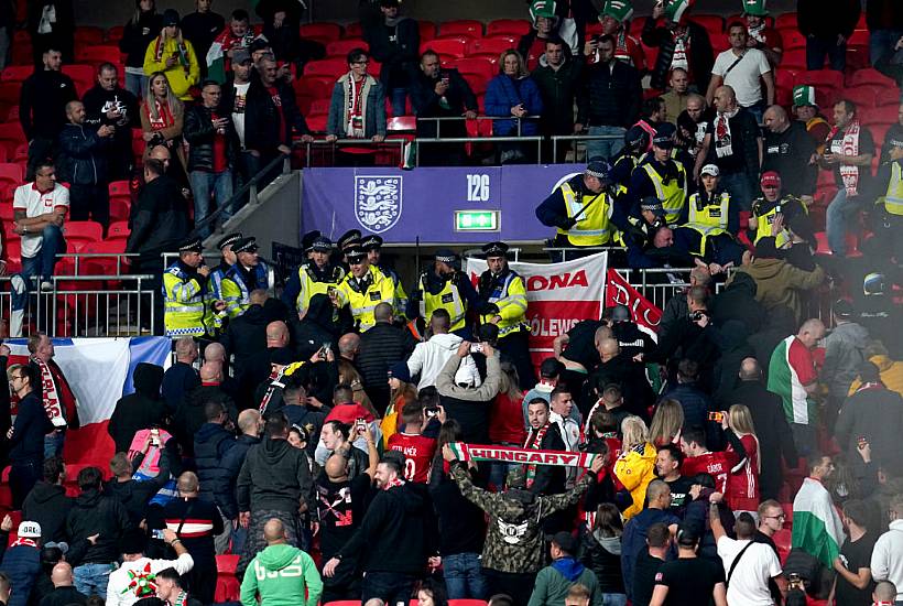 England Held As Hungary Fans Clash With Police At Wembley