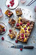 Donal Skehan’s Perfect Fudgy Dark And White Ripple Brownies With Raspberries