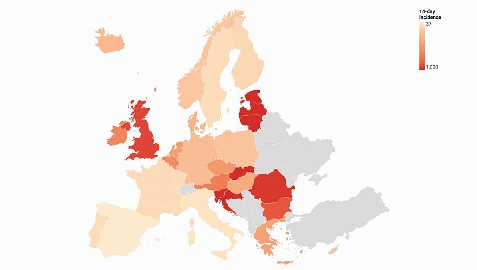 Covid In Europe: Where Are The Hotspots And How Does Ireland Compare?