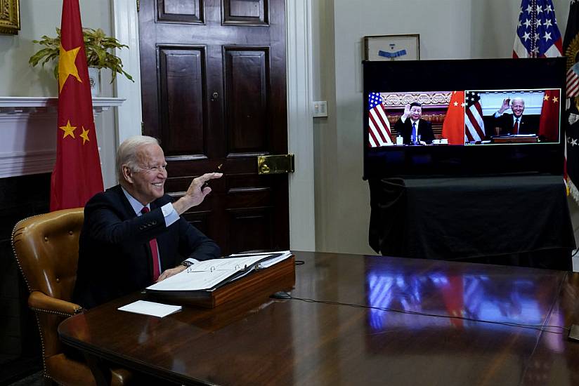 Joe Biden And Xi Jinping Hold Virtual Summit