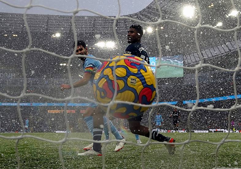 Manchester City Brush Off Snowy Conditions To Overcome West Ham