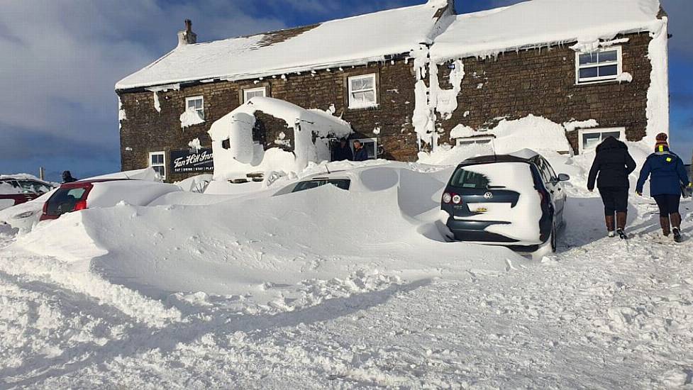 Guests Return Home After Three Nights Trapped At Snowed-In Pub