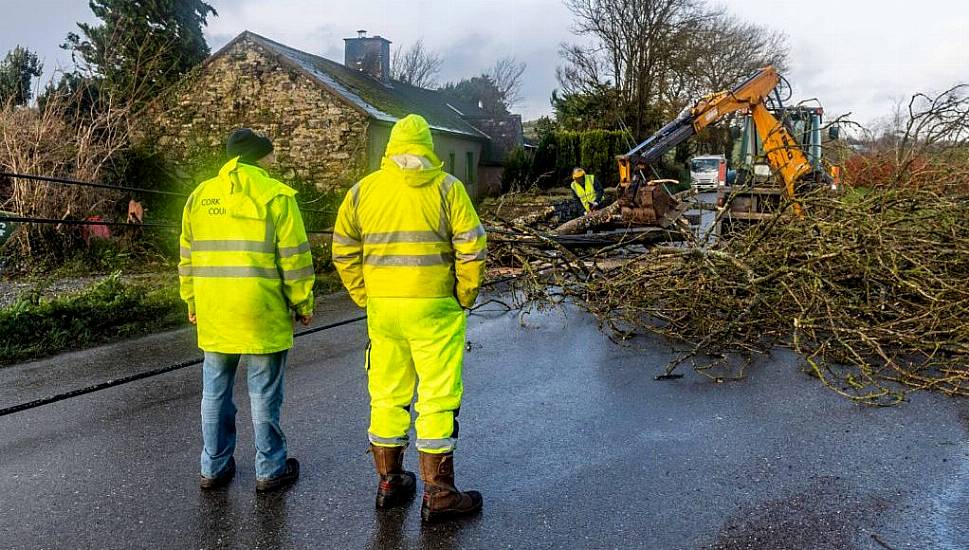 Storm Barra Continues To Rage As Schools Remain Closed Across The Country