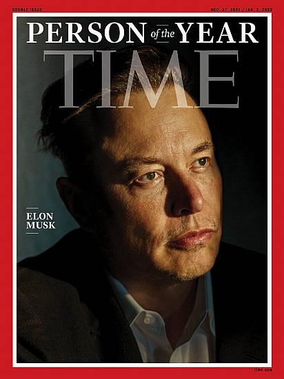 Elon Musk Named Time Magazine Person Of The Year