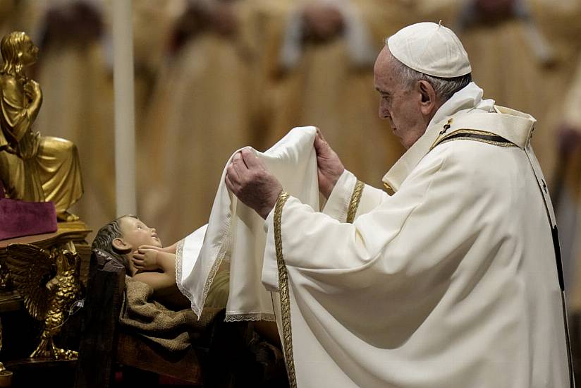 Pope Francis Celebrates Christmas Eve Mass In Packed St Peter’s Basilica