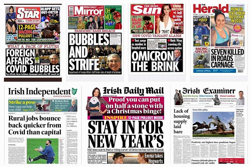 What The Papers Say: Wednesday's Front Pages