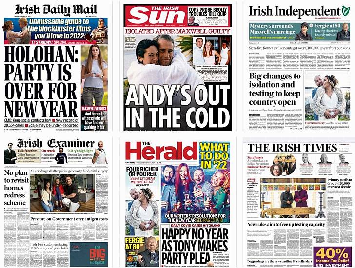 What The Papers Say: Friday's Front Pages