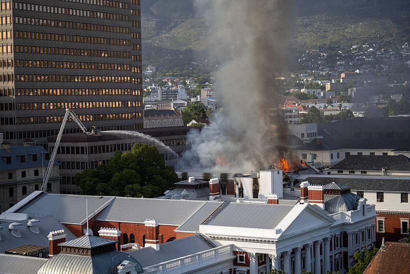 South African Parliament Complex Engulfed In Flames