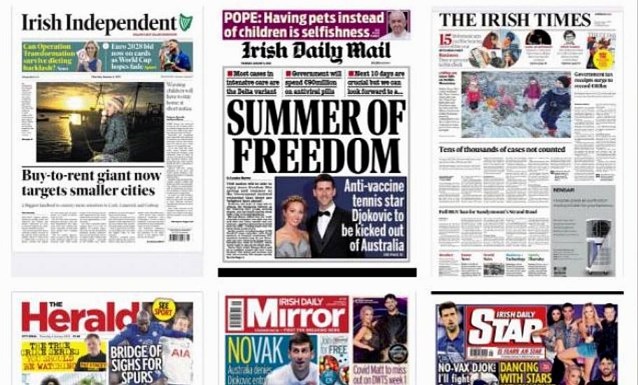 What The Papers Say: Thursday's Front Pages