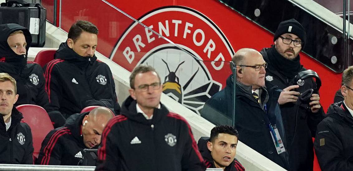 Cristiano Ronaldo Far From Impressed At Being Subbed In Brentford Win