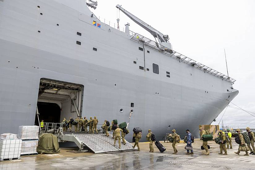 Australian Navy Ship With Covid-Infected Crew Offloads Aid To Tonga